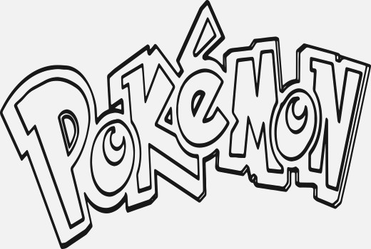 520x350 Beautiful Pokemon Logo Coloring Pages Awesome