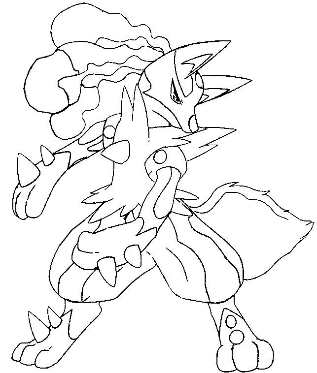 643x758 Coloring Pages Mega Evolved Pokemon Drawing