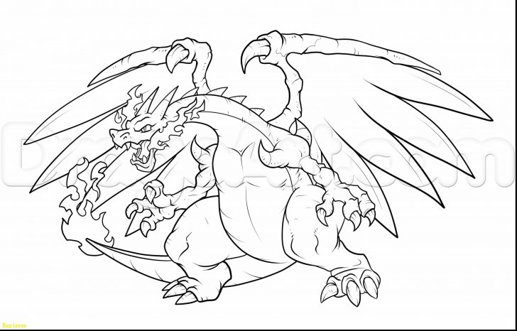 728x466 Pokemon Mega Charizard X Coloring Pages Buzz Coloring