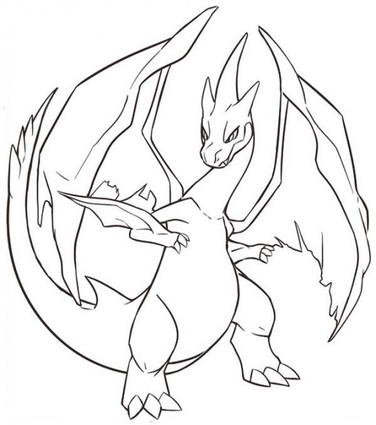 530x600 Mega Ex Pokemon Coloring Pages 405879