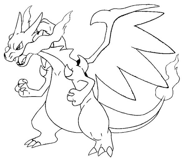 600x507 Pokemon Coloring Pages Mega Evolution 15 Pics Salamence Evolved