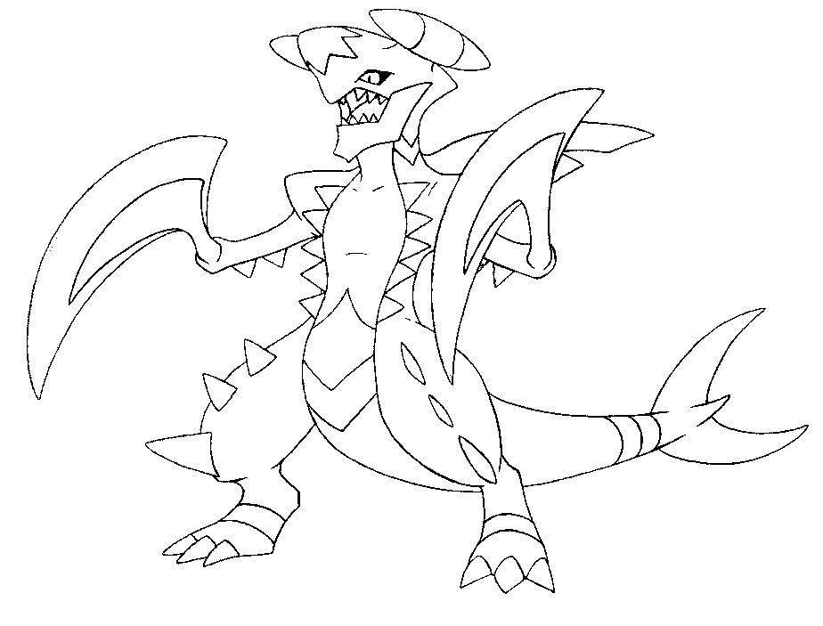 924x703 Pokemon Mega Garchomp Coloring Pages