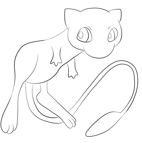 477x480 Pokemon Mew Coloring Pages