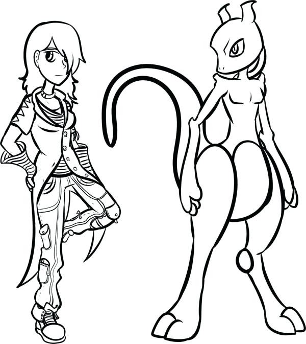 600x673 Mewtwo Coloring Page Mega Mewtwo Coloring Pages