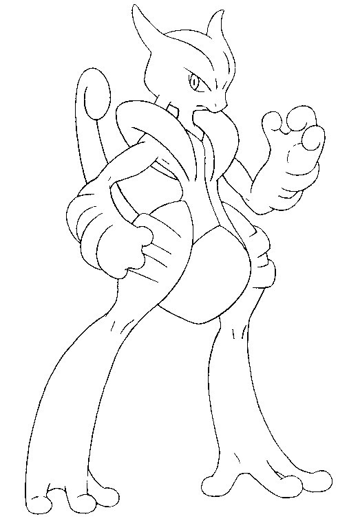 491x758 Coloring Page Mega Evolved Pokemon Mega X Mewtwo 150 150