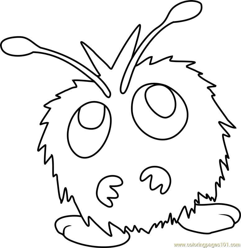 776x800 Venonat Pokemon Coloring Page