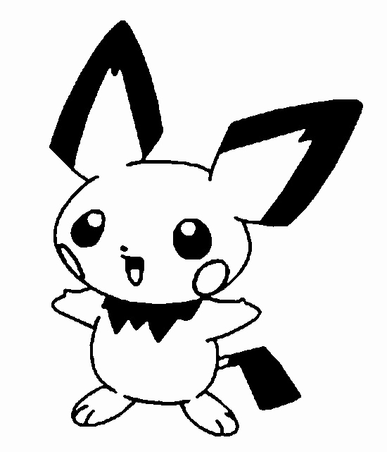 550x641 Pichu Coloring Pages Images Coloring Pages Pokemon Pichu Drawings