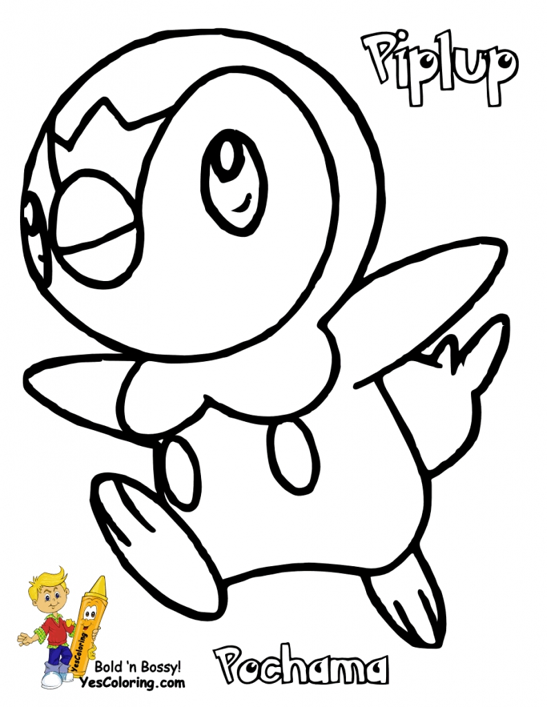 792x1024 Pokemon Piplup Coloring Pages