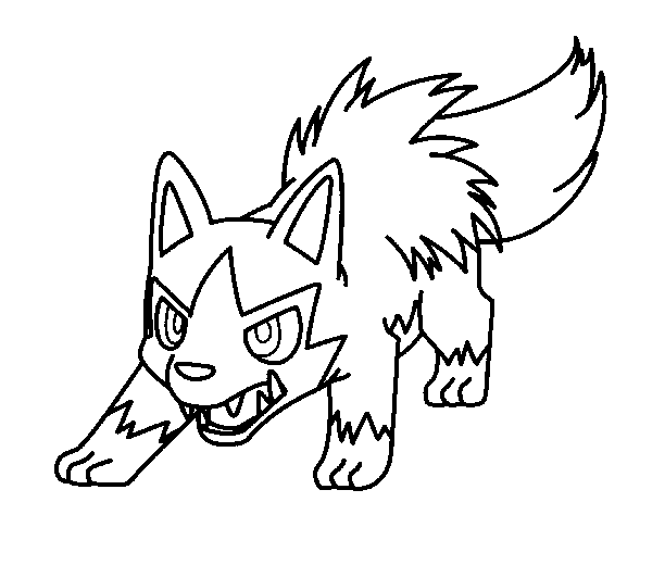 612x520 Poochyena Template By Shadowxmephiles On Coloring 4