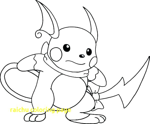 600x496 Raichu Coloring Pages Coloring Pages Coloring Page Pom Pom Style
