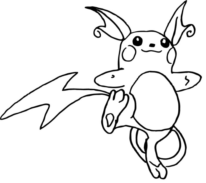 700x624 Raichu Coloring Raichu Pokemon Coloring Pages Pokemon Coloring