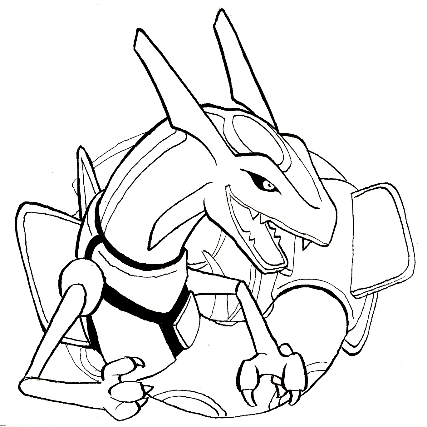 Pokemon Rayquaza Coloring Pages
