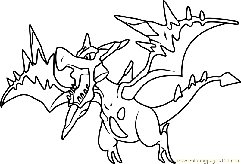 800x546 Mega Aerodactyl Pokemon Coloring Page