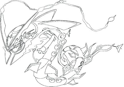 476x333 Mega Rayquaza Coloring Pages Pokemon Grig3org Dessin Mew Page