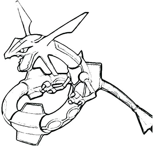 536x513 Coloring Rayquaza Coloring Pages