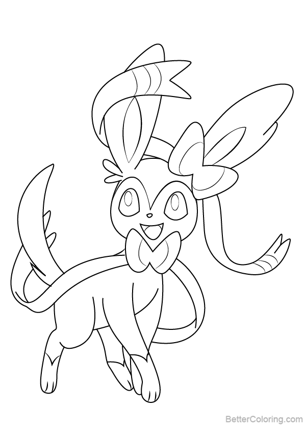598x844 Sylveon Coloring Pages From Pokemon