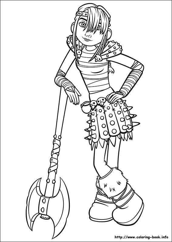 567x794 Dragon Trainer Coloring Page