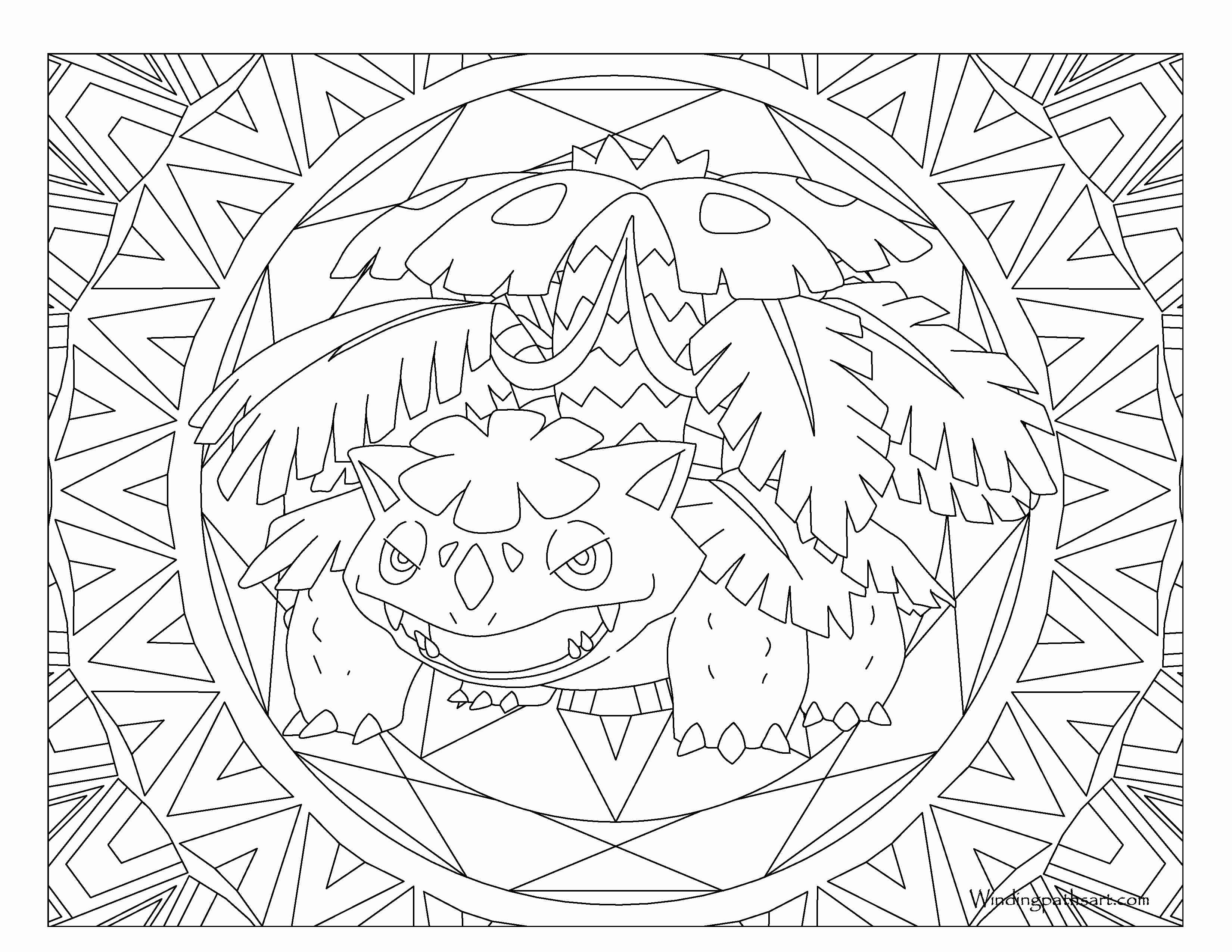 Pokemon Venusaur Coloring Pages
