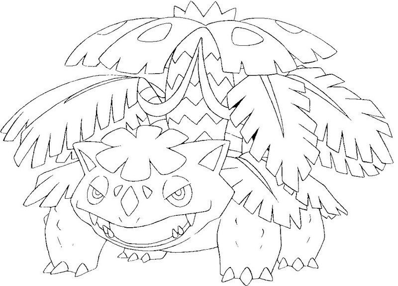 800x574 Coloring Page Mega Evolved Pokemon Mega Venusaur 3 3