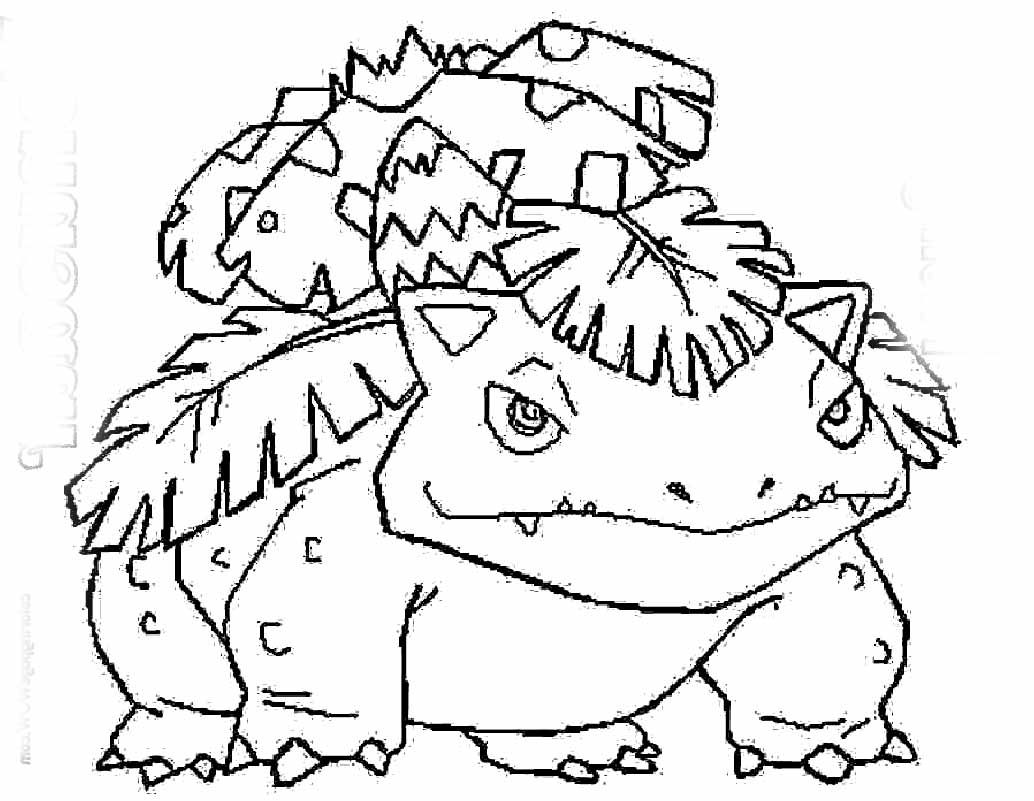 1034x801 Cool Venusaur Coloring Pages Pokemon Fushigibana Page Quincy