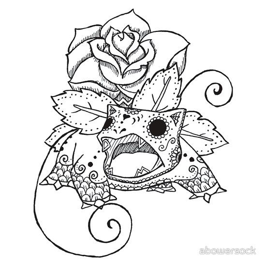 550x550 Venusaur De Los Muertos Pokemon Amp Day Of The Dead Mashup