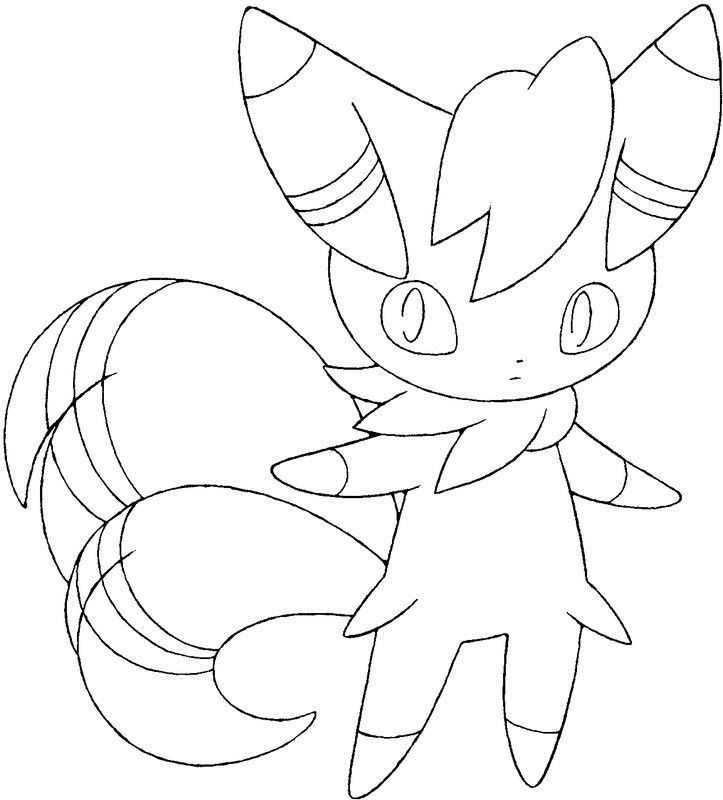 723x800 Coloring Page Pokemon X Y 1