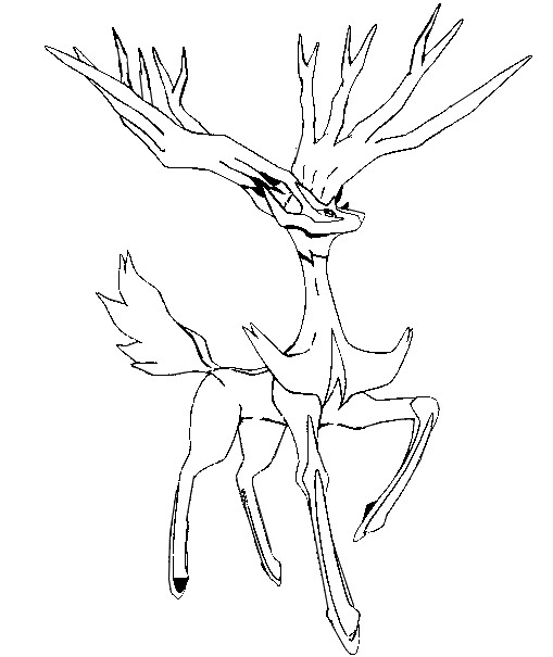 509x605 Pokemon Xerneas Coloring Pages