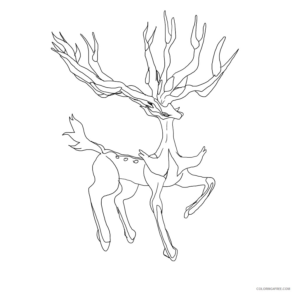 1000x1000 Legendary Pokemon Coloring Pages Yveltal Coloring4free