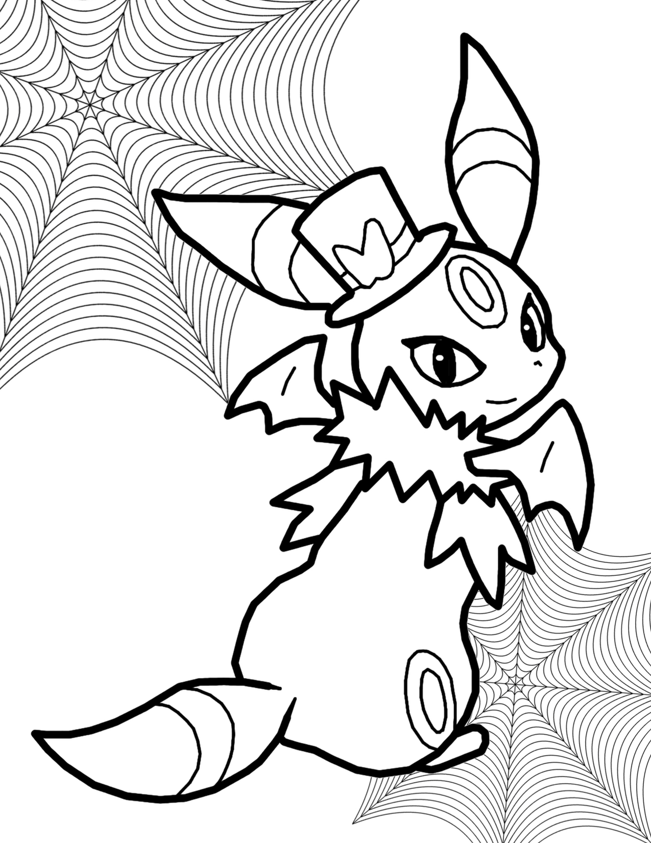 1275x1650 Halloween Pokemon Drawing
