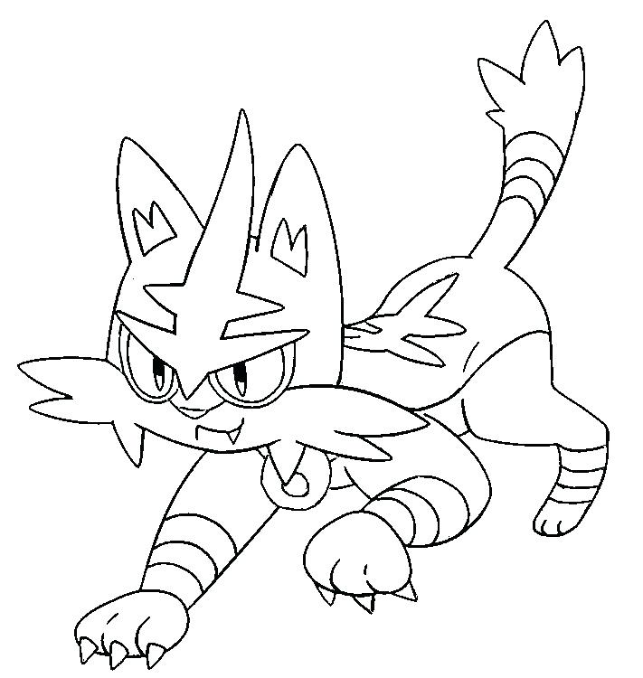 711x750 Coloriage Zoroark Pokemon
