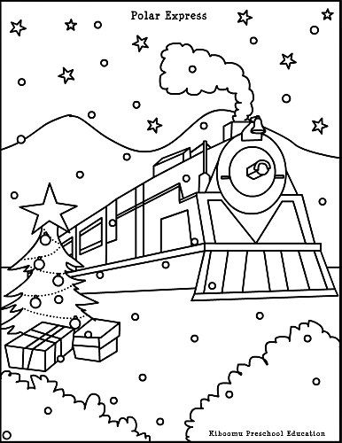 Polar Express Coloring Pages Printable