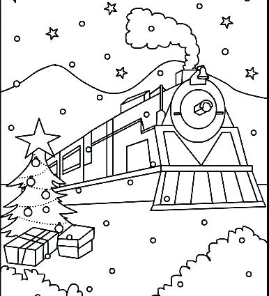386x425 Polar Express Coloring Page Polar Express Coloring Polar Express