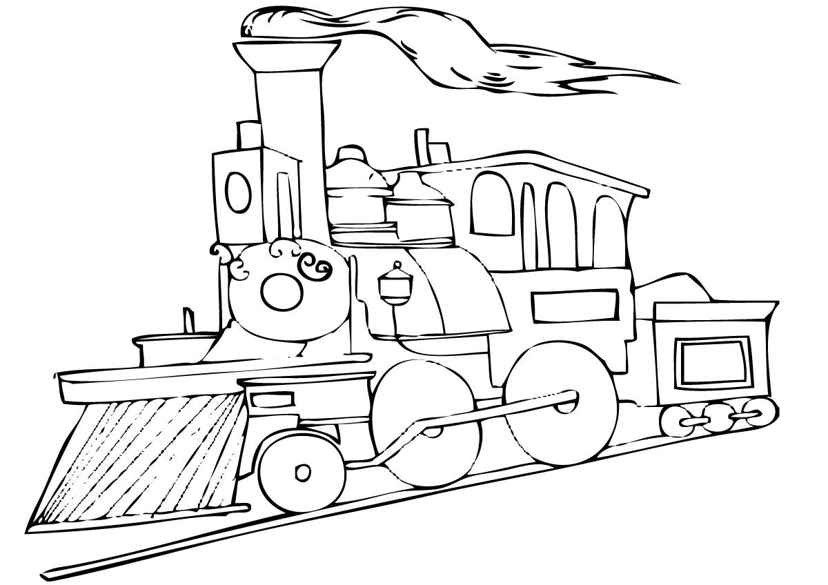 1200x848 Printable Polar Express Train Coloring Pages