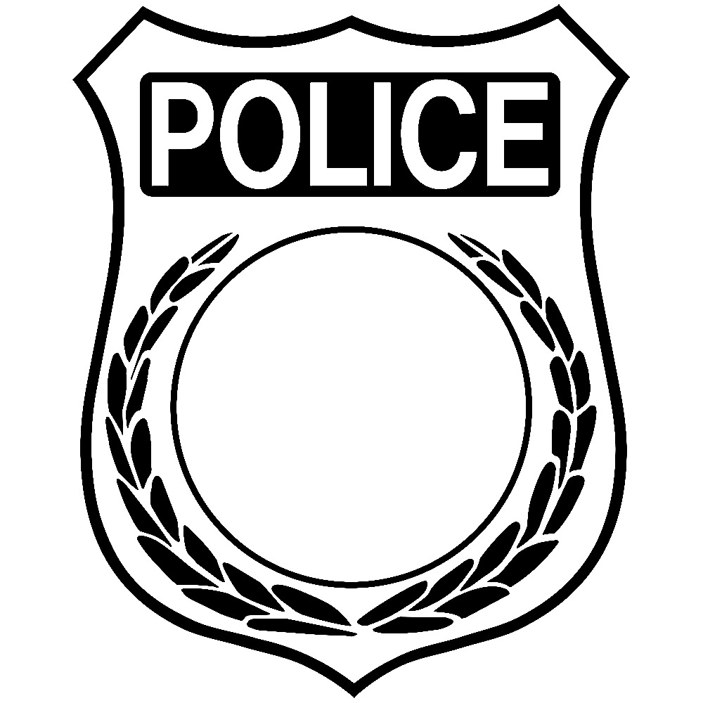 1000x1000 Police Badge Coloring Page New Badge Colouring Pages Logo