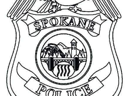 440x330 Police Badge Coloring Page Police Officer Badge Coloring Page