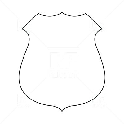 400x400 Police Badge Outline Graphic Kids Coloring Police Badge Coloring
