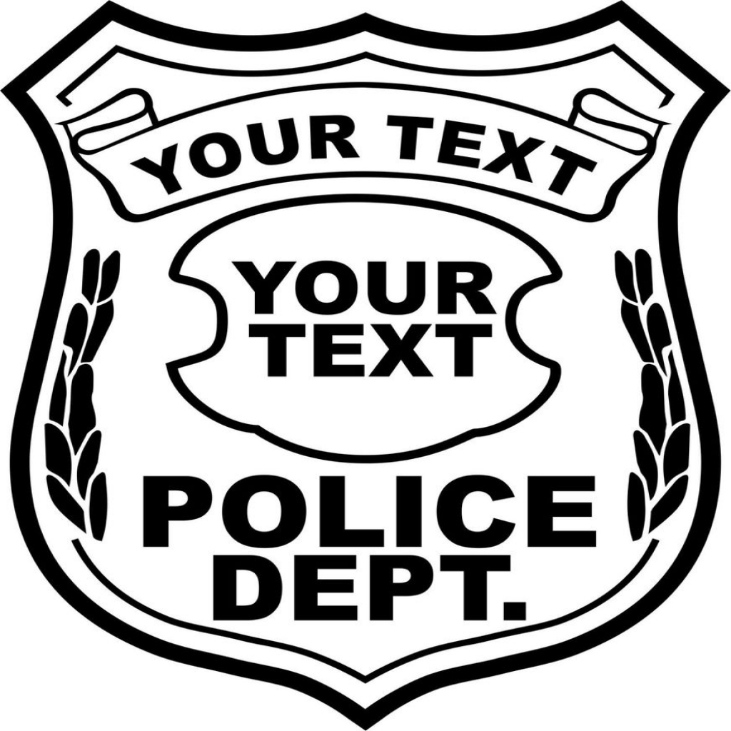 1024x1024 Compromise Police Badge Coloring Page Trend Printable Badges Cool