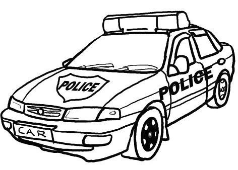 472x338 Police Car Coloring Pages Crafts Police Cars And Craft