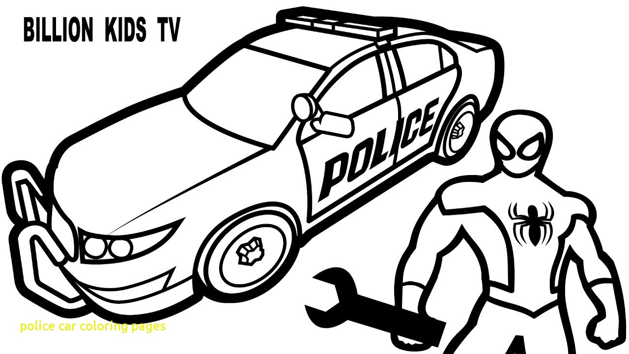 1280x720 Police Car Coloring Pages With Colors Best