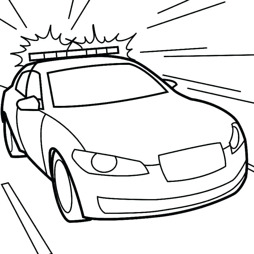 842x842 Young Police Cars Printable Coloring Pages Color Printing Sonic