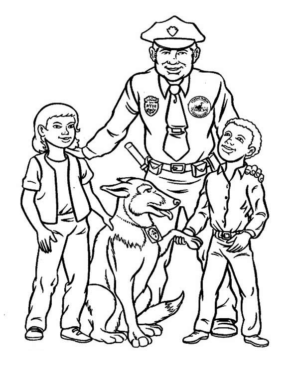 600x759 Police Officer Coloring Pages Unique Police Coloring Pages