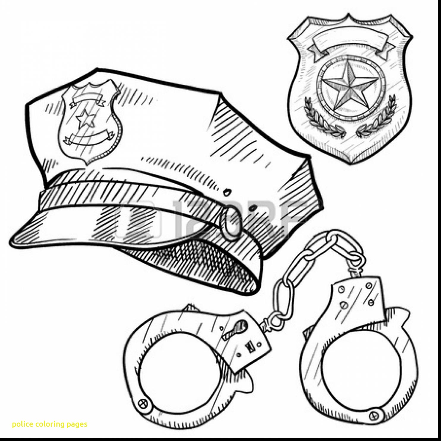 1485x1485 Successful Police Colouring Pictures Car Color