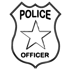 Police Hat Coloring Page