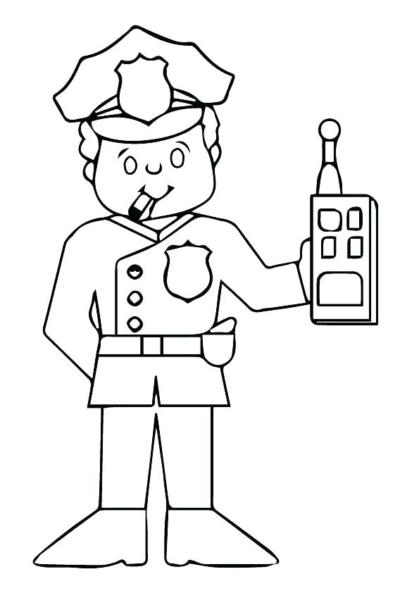 595x842 Police Hat Coloring Page Police Hat Coloring Page Police Hat