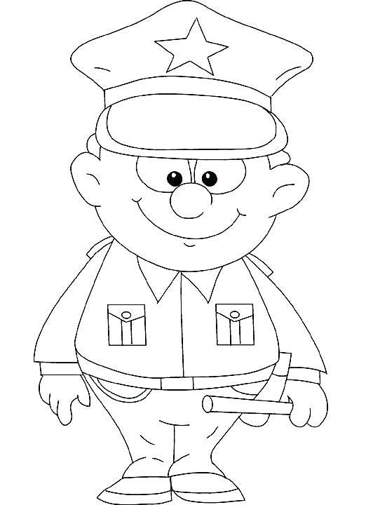 522x720 Policeman Coloring Page Police Coloring Pages 9 Policeman Hat
