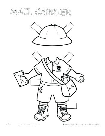 350x453 Police Hat Coloring Page