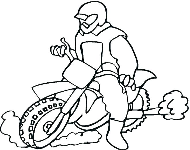 Police Motorcycle Coloring Pages