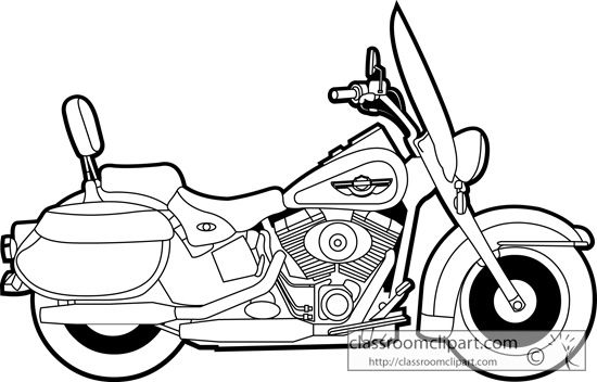 550x352 Police Motorcycle Clipart Harley Davidson Coloring Pages To Print