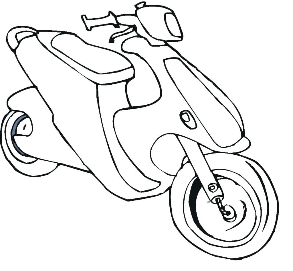 1024x948 Coloring Pages ~ Motorcycle Coloring Pages Bike Page