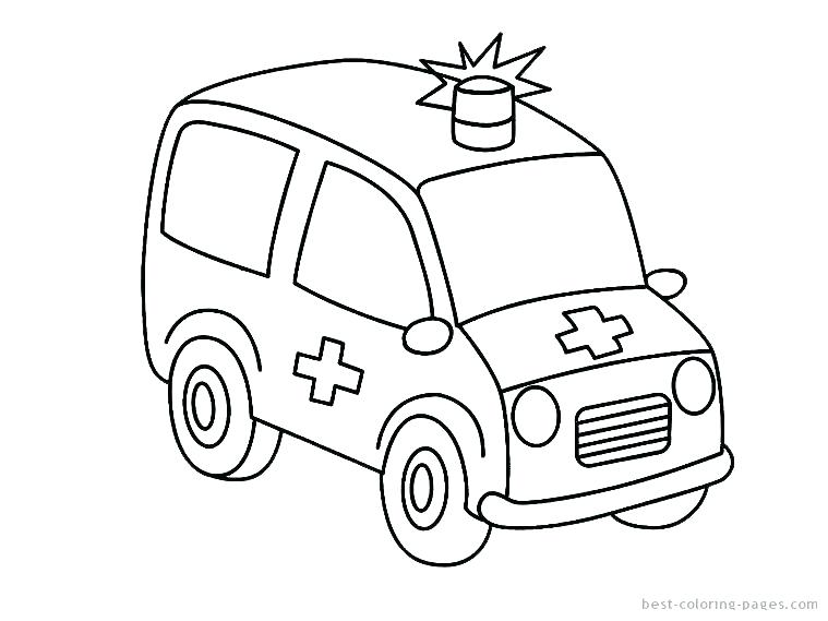 Police Truck Coloring Pages
